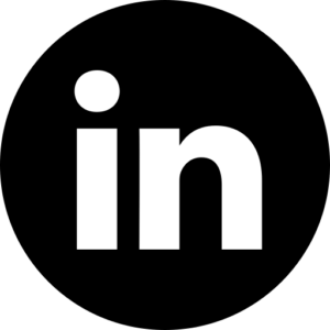 Linkedin Black logo